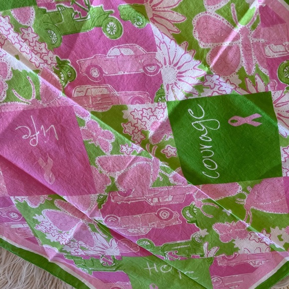 Lilly Pulitzer Ford Breast Cancer Awareness Scarf - Picture 7 of 7